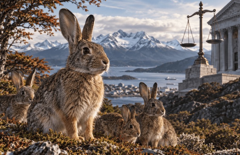 La justicia federal reconoció a los conejos europeos en Tierra del Fuego como seres sintientes